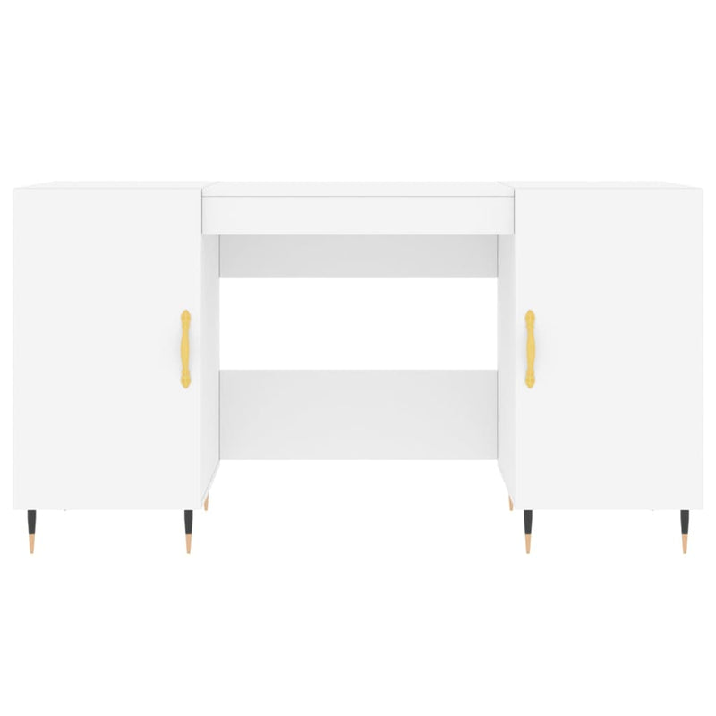 vidaXL fehér szerelt fa íróasztal 140 x 50 x 75 cm