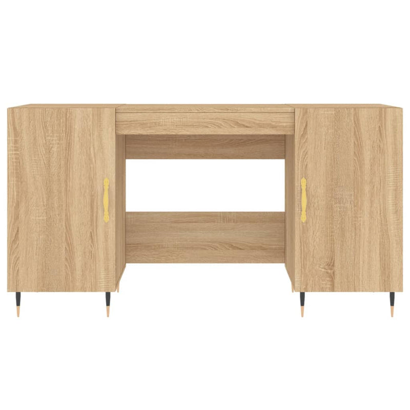 vidaXL sonoma tölgy színű szerelt fa íróasztal 140 x 50 x 75 cm