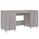 vidaXL szürke sonoma színű szerelt fa íróasztal 140x50x75 cm