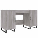 vidaXL szürke sonoma színű szerelt fa íróasztal 140x50x75 cm