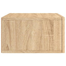 vidaXL sonoma tölgy színű falra szerelhető éjjeliszekrény 35x35x20 cm