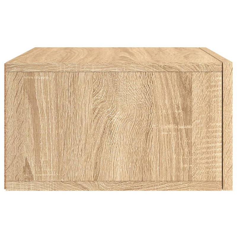 vidaXL sonoma tölgy színű falra szerelhető éjjeliszekrény 35x35x20 cm