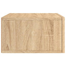 vidaXL sonoma tölgy színű falra szerelhető éjjeliszekrény 35x35x20 cm
