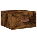 vidaXL füstös tölgy színű falra szerelhető éjjeliszekrény 35x35x20 cm