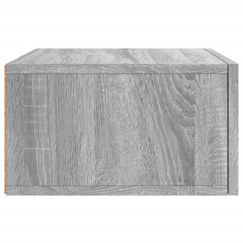 vidaXL szürke sonoma falra szerelhető éjjeliszekrény 35x35x20 cm