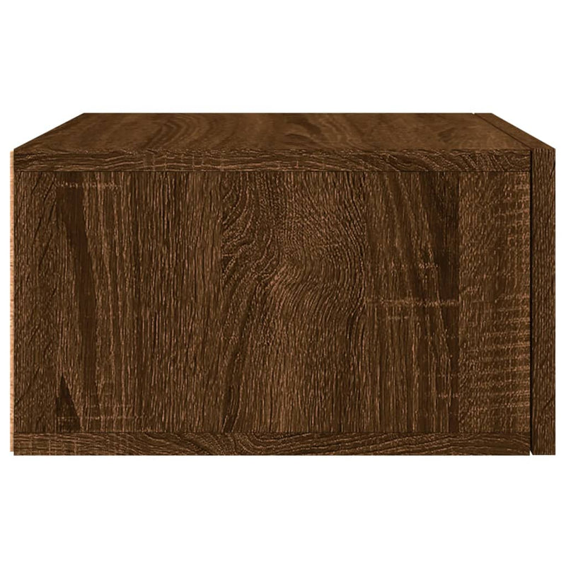 vidaXL barna tölgyszínű falra szerelhető éjjeliszekrény 35x35x20 cm