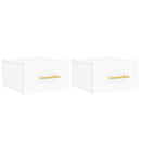 vidaXL 2 db fehér falra szerelhető éjjeliszekrény 35x35x20 cm