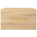 vidaXL 2 db sonoma tölgy falra szerelhető éjjeliszekrény 35x35x20 cm