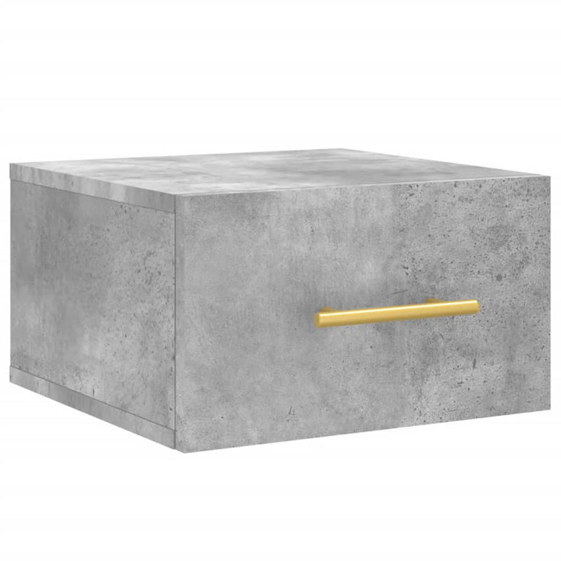 vidaXL betonszürke fali éjjeliszekrény 35x35x20 cm
