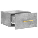 vidaXL betonszürke fali éjjeliszekrény 35x35x20 cm