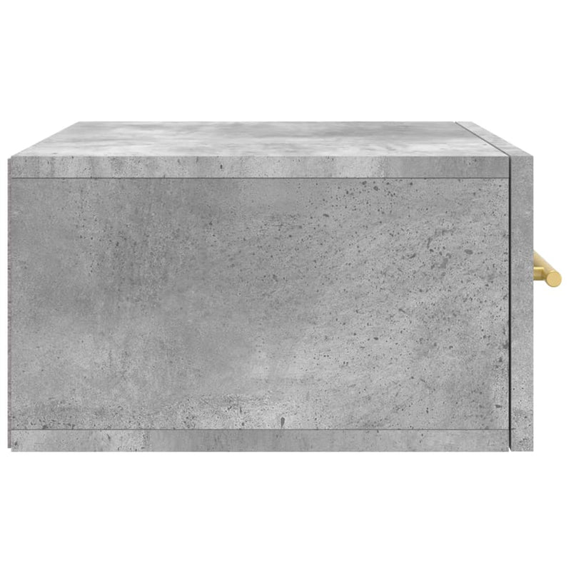 vidaXL betonszürke fali éjjeliszekrény 35x35x20 cm