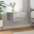 vidaXL betonszürke fali éjjeliszekrény 35x35x20 cm