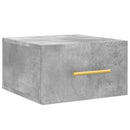 vidaXL 2 db betonszürke falra szerelhető éjjeliszekrény 35x35x20 cm