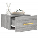 vidaXL 2 db szürke sonoma falra szerelhető éjjeliszekrény 35x35x20 cm
