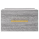 vidaXL 2 db szürke sonoma falra szerelhető éjjeliszekrény 35x35x20 cm