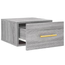 vidaXL 2 db szürke sonoma falra szerelhető éjjeliszekrény 35x35x20 cm
