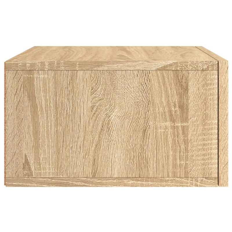 vidaXL sonoma tölgy színű falra szerelhető éjjeliszekrény 35x35x20 cm