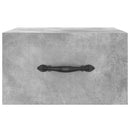 vidaXL 2 db betonszürke falra szerelhető éjjeliszekrény 35x35x20 cm