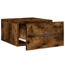 vidaXL füstös tölgy színű falra szerelhető éjjeliszekrény 35x35x20 cm