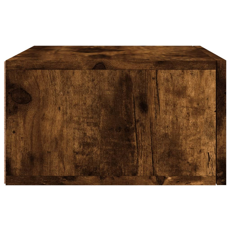 vidaXL 2 db füstös tölgy színű fali éjjeliszekrény 35 x 35 x 20 cm