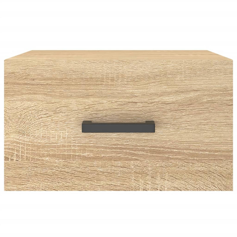 vidaXL sonoma tölgy színű falra szerelhető éjjeliszekrény 35x35x20 cm