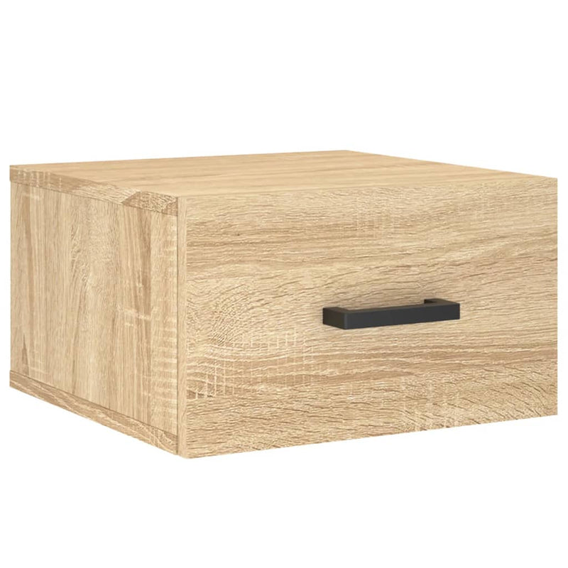 vidaXL 2 db sonoma tölgy falra szerelhető éjjeliszekrény 35x35x20 cm