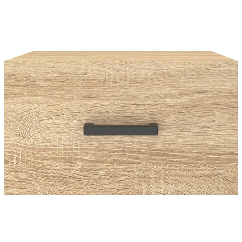 vidaXL 2 db sonoma tölgy falra szerelhető éjjeliszekrény 35x35x20 cm