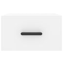 vidaXL fehér falra szerelhető éjjeliszekrény 35 x 35 x 20 cm