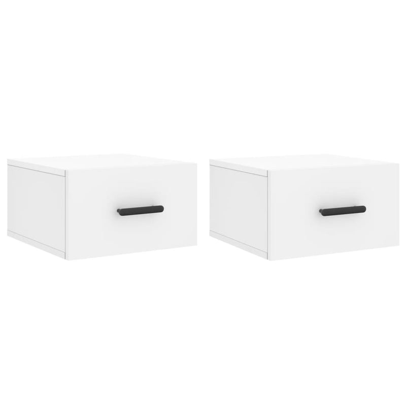 vidaXL 2 db fehér falra szerelhető éjjeliszekrény 35x35x20 cm