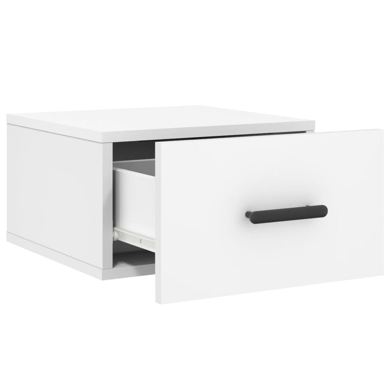 vidaXL 2 db fehér falra szerelhető éjjeliszekrény 35x35x20 cm