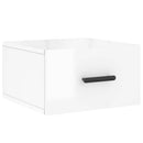 vidaXL 2 db magasfényű fehér fali éjjeliszekrény 35x35x20 cm