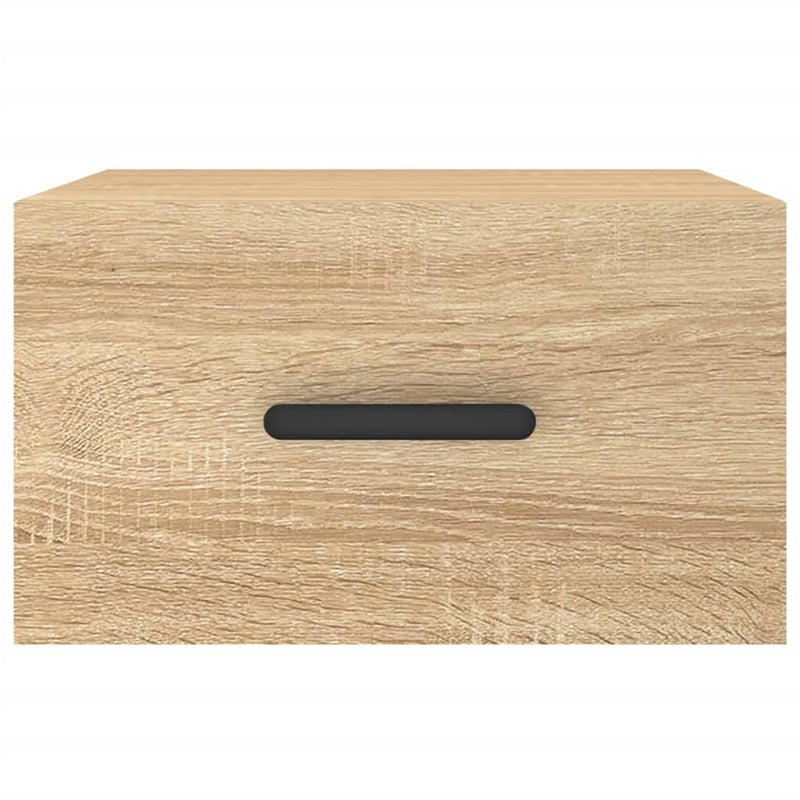 vidaXL 2 db sonoma tölgy falra szerelhető éjjeliszekrény 35x35x20 cm