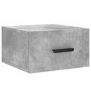 vidaXL 2 db betonszürke falra szerelhető éjjeliszekrény 35x35x20 cm