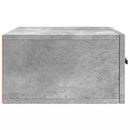 vidaXL 2 db betonszürke falra szerelhető éjjeliszekrény 35x35x20 cm