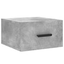 vidaXL 2 db betonszürke falra szerelhető éjjeliszekrény 35x35x20 cm