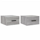 vidaXL 2 db szürke sonoma falra szerelhető éjjeliszekrény 35x35x20 cm