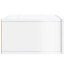 vidaXL 2 db magasfényű fehér fali éjjeliszekrény 35x35x20 cm
