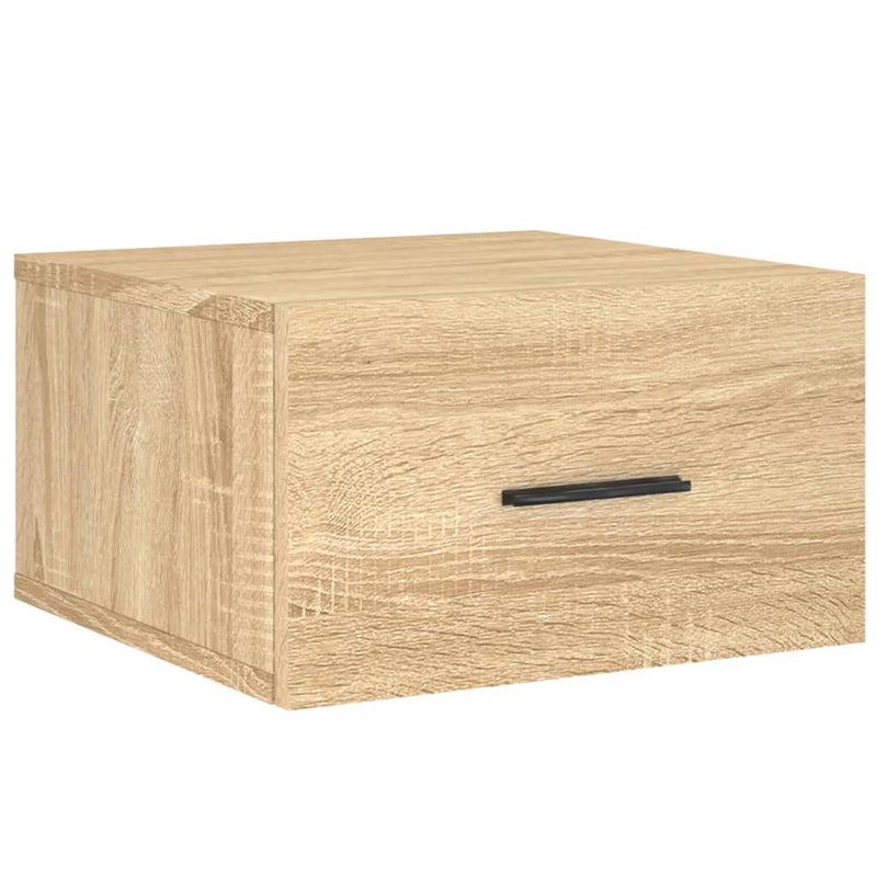 vidaXL sonoma tölgy színű falra szerelhető éjjeliszekrény 35x35x20 cm