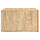 vidaXL sonoma tölgy színű falra szerelhető éjjeliszekrény 35x35x20 cm