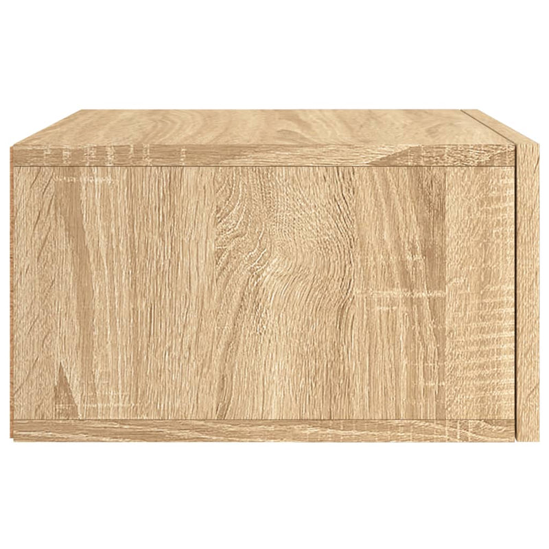 vidaXL sonoma tölgy színű falra szerelhető éjjeliszekrény 35x35x20 cm