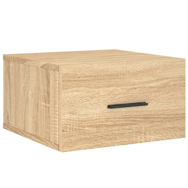 vidaXL 2 db sonoma tölgy falra szerelhető éjjeliszekrény 35x35x20 cm