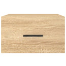 vidaXL 2 db sonoma tölgy falra szerelhető éjjeliszekrény 35x35x20 cm