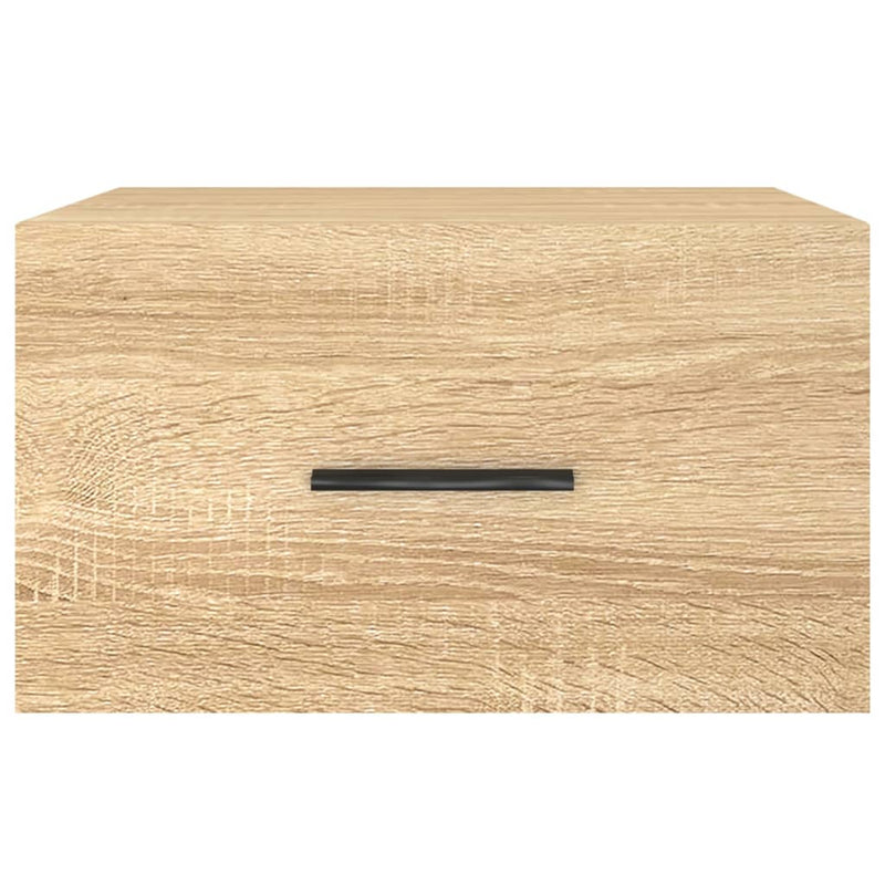 vidaXL 2 db sonoma tölgy falra szerelhető éjjeliszekrény 35x35x20 cm