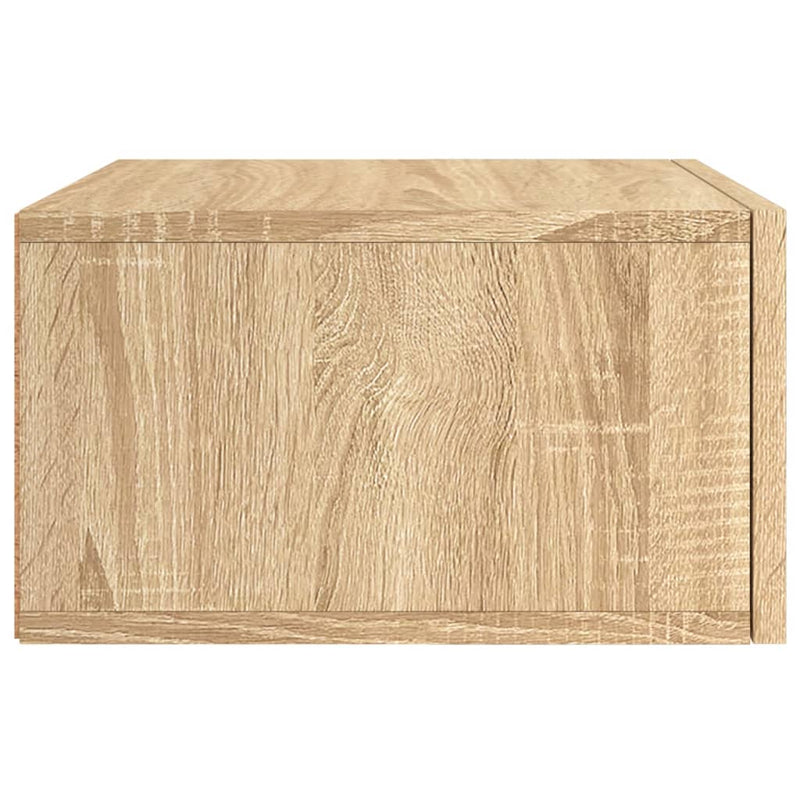vidaXL 2 db sonoma tölgy falra szerelhető éjjeliszekrény 35x35x20 cm