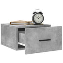 vidaXL 2 db betonszürke falra szerelhető éjjeliszekrény 35x35x20 cm