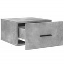 vidaXL 2 db betonszürke falra szerelhető éjjeliszekrény 35x35x20 cm