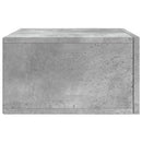 vidaXL 2 db betonszürke falra szerelhető éjjeliszekrény 35x35x20 cm