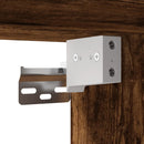 vidaXL füstös tölgyszínű falra szerelhető éjjeliszekrény 35x35x20 cm