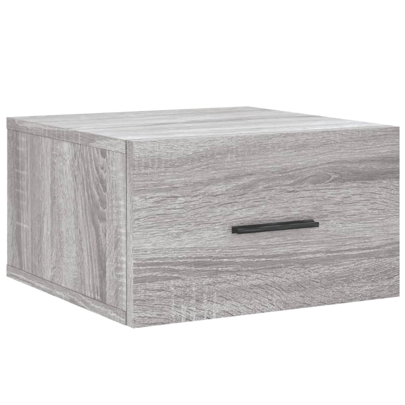 vidaXL szürke sonoma falra szerelhető éjjeliszekrény 35x35x20 cm
