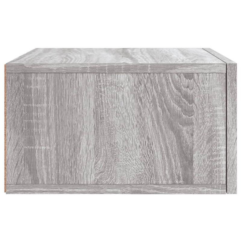 vidaXL szürke sonoma falra szerelhető éjjeliszekrény 35x35x20 cm